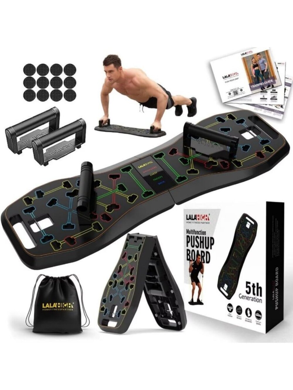 Multifunctional Push-Up Stand & Chest Muscle Trainer - Folding Support Frame